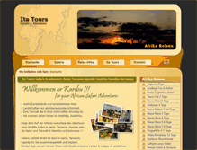 Tablet Screenshot of ita-tours-safaris.com